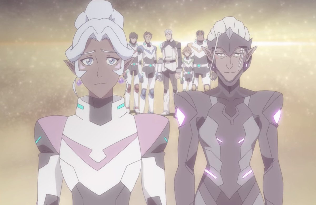 In the end, she gives up whatever magic she has left to Save The Universe For Plot and in connection, gives up her life. Because apparently her having magic was bad, but also good for the universe, and she and Honerva were both bad or good? It's never explained. Allura just dies.