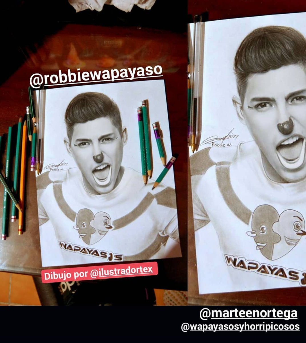 SoyPabloRg's tweet photo. Recuerdas lo que te hice?😊😬🎨✏ espero conocerte y dártelo !! @robbiemorae https://t.co/VDqt8L6K48