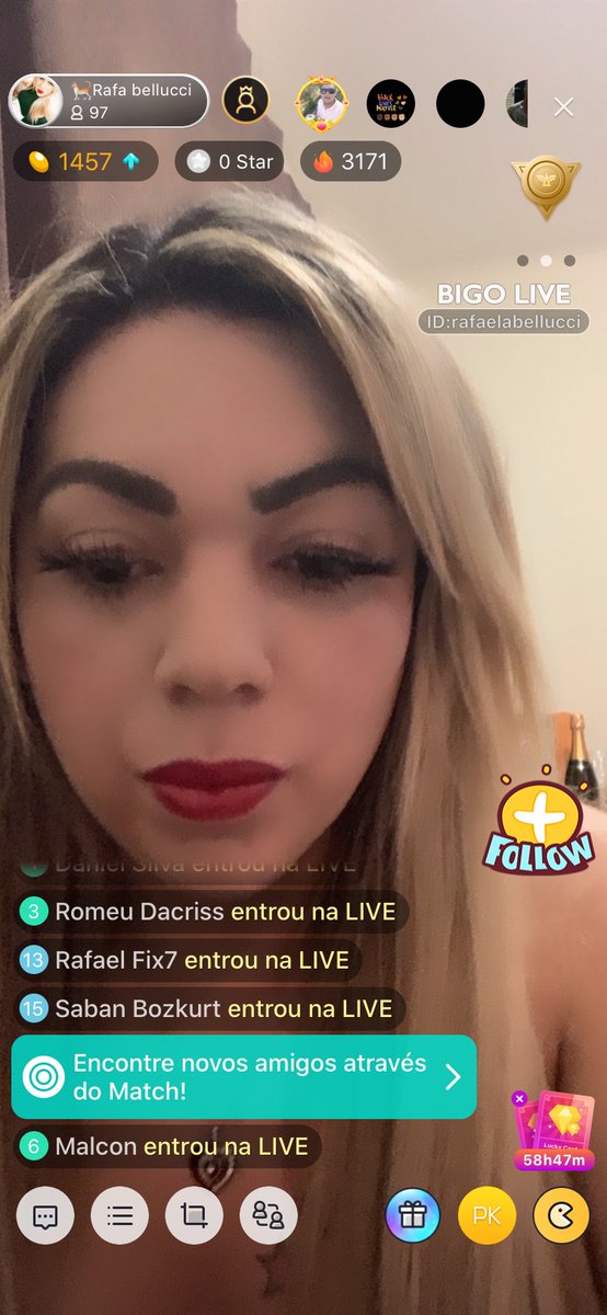 Não vai ser legal sem você. #BIGOLIVE  > *.   slink.bigovideo.tv/Yxm8yA