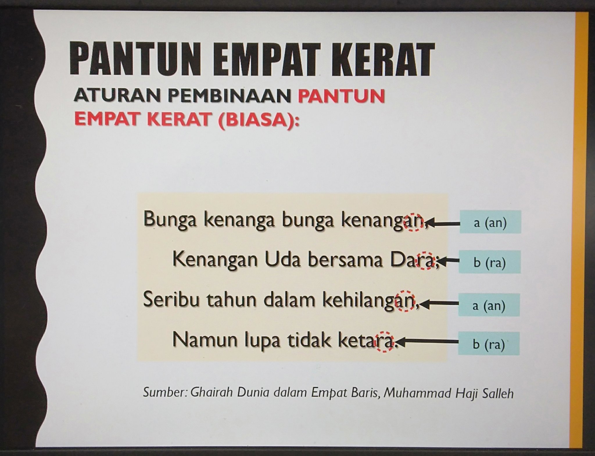 Pantun merdeka 4 kerat