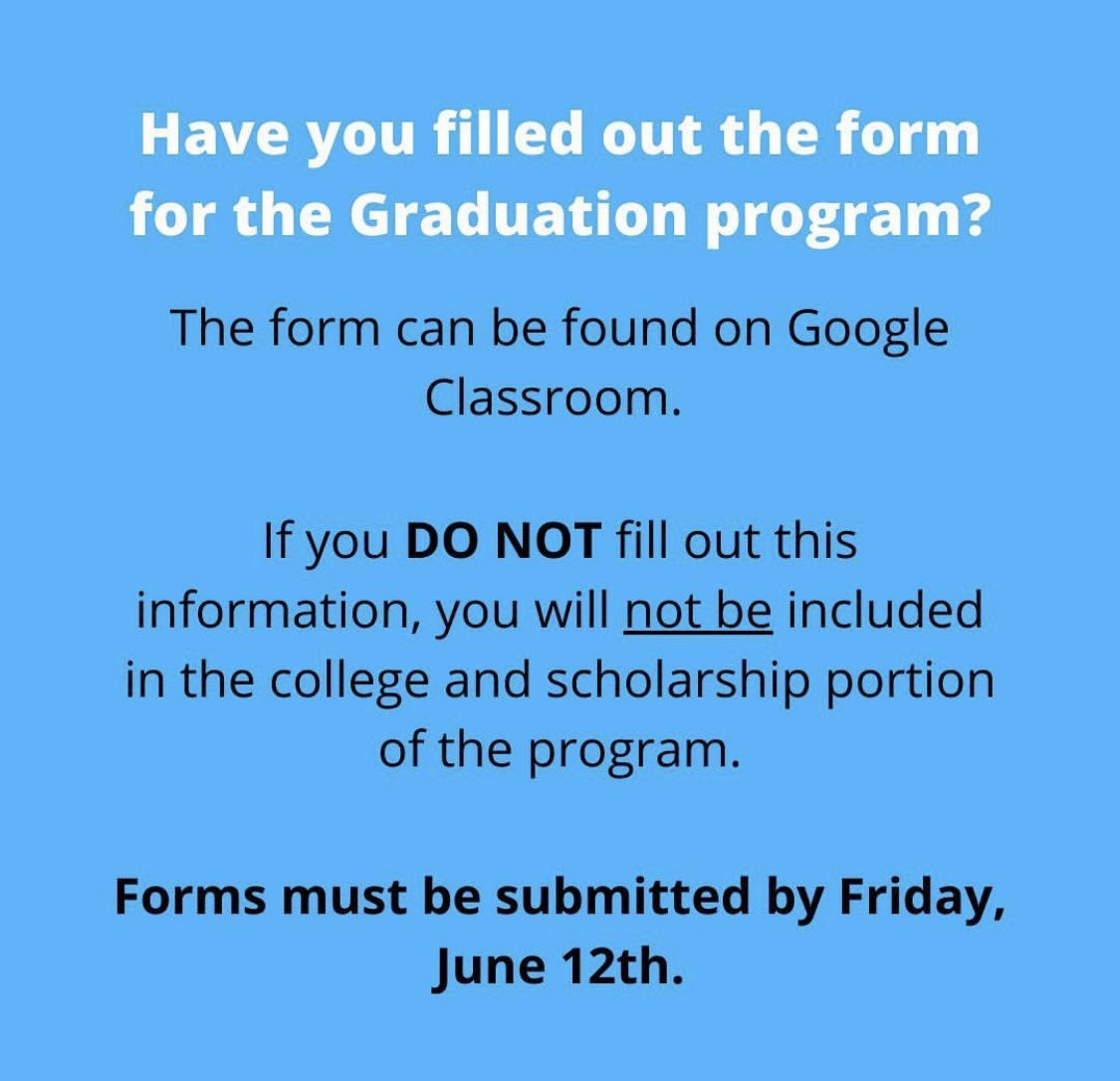 MsSchaeff's tweet photo. HEY SENIORS.. Get it done!!!! #classof2020 https://t.co/Wgx9U6rhz6