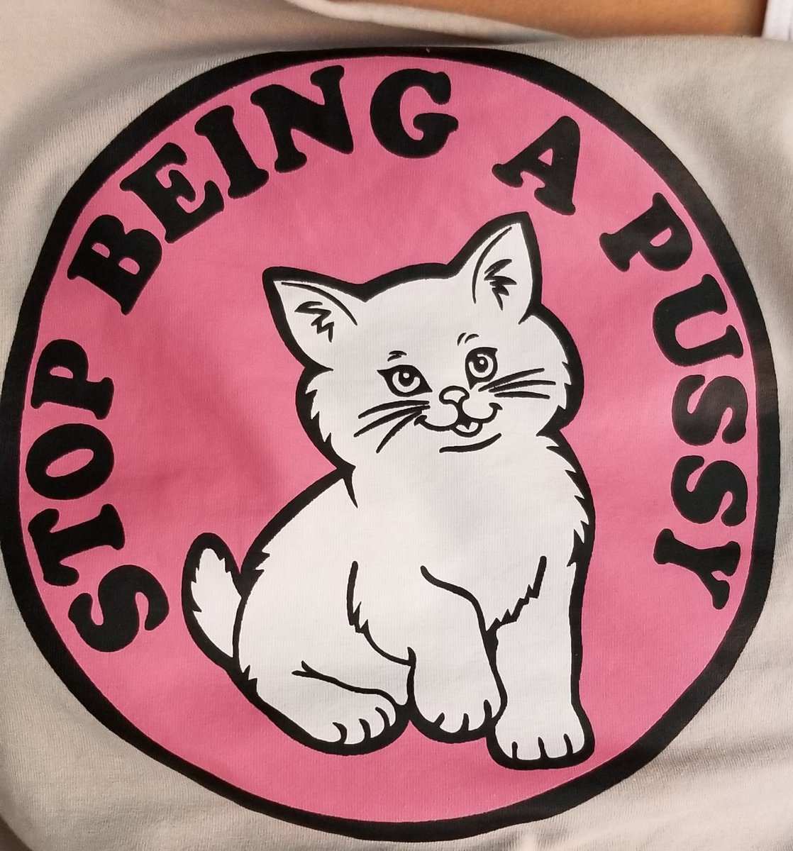 bradhuggins's tweet photo. Sometimes many of us are scared to stand up for what is right and just. In those times, think of my wife's new t-shirt... https://t.co/OMxYJwR5dn
