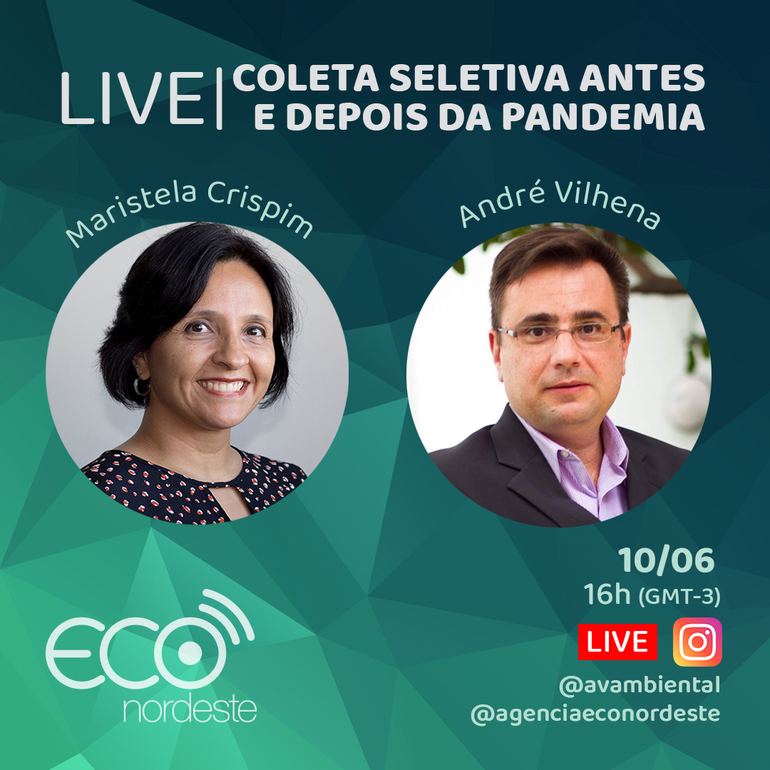 NordesteEco's tweet image. André Vilhena é o próximo convidado da série de lives da Eco Nordeste, nesta quarta-feira, às 16h, no Instagram.
#coletaseletiva #Cempre #Coppe #coronavírus #Fiesp #Fiec #Instagram #ODS #pandemia #PlanejamentoEstratégico #PNRS #reciclagem #sustentabilidade #thinktanks #UFRJ