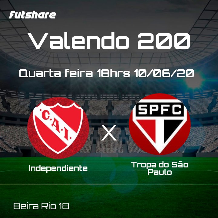 independientemq's tweet photo. Mais uma batalha confirmada, essa promete um jogão contra os amigos do @TROPADOSPFC. Vamos p cima deles c tudo. https://t.co/AAyBxagyPP