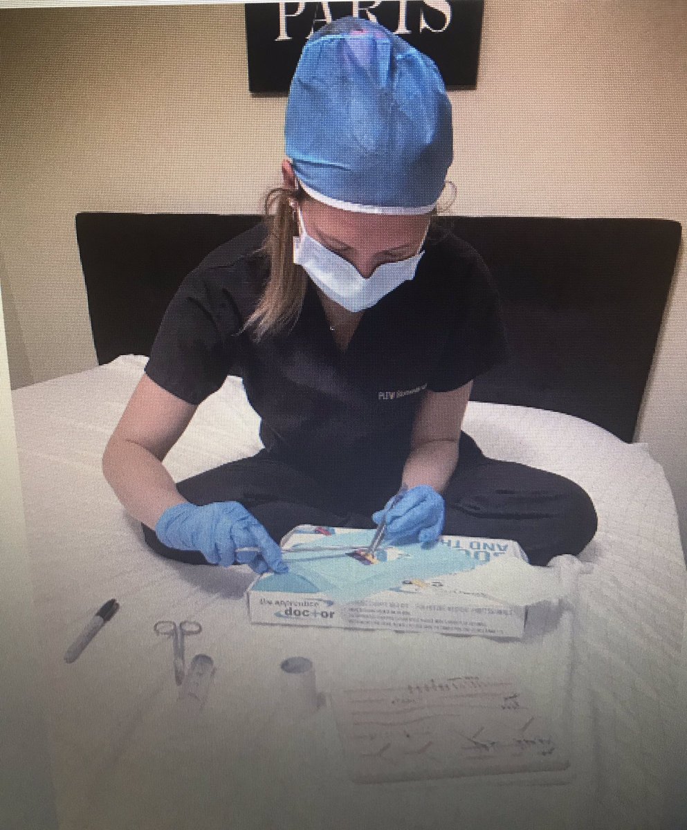 McGormleyBioMed's tweet photo. results are in! TOP SURGEON = Calie Sower. It narrowed down to 2 (grace riley and calie) but Calie’s expert suturing technique survived both low &amp; high pressure (no leaks,clean knots) Video posted in Canvas. I think she has a future in medicine!  @madhsprincipal @Trojans_Madison https://t.co/sa5PfpLHUb