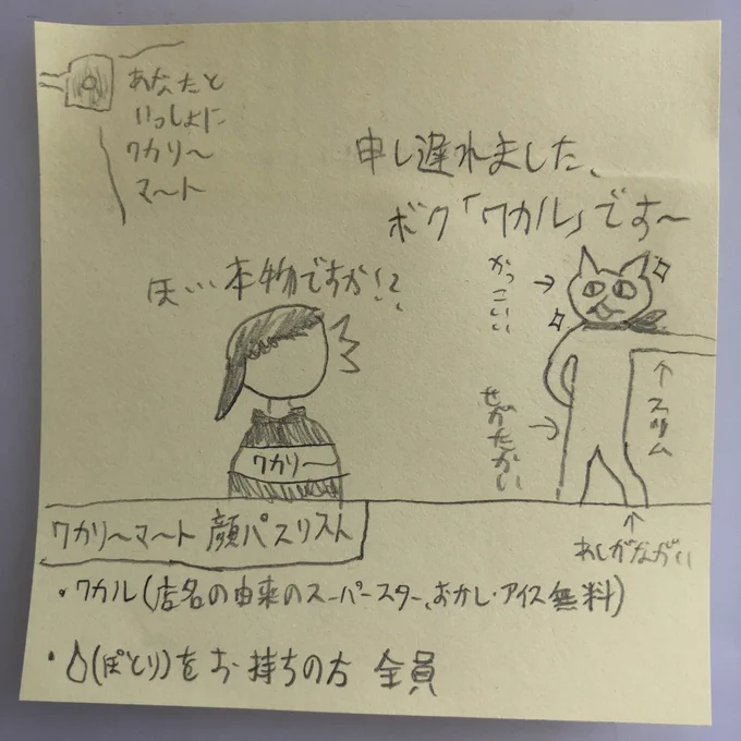 こんにちは

ワカル画伯がなぜか連載を始めてしまいました
「ワカリ〜マ〜ト」
誰にも頼まれてませんが
①、②、③どうぞ!

#夜廻り猫 