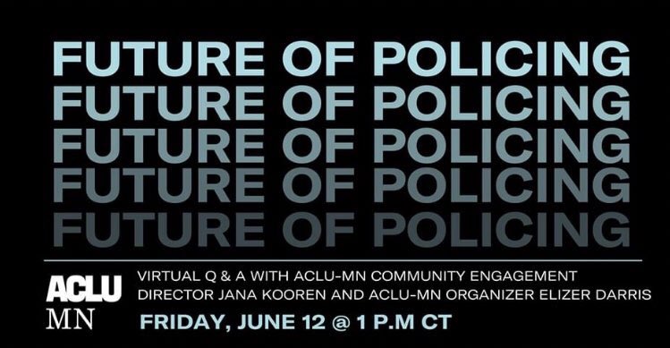 Almost 10K people have replied to this tweet announcing the intent of Minneapolis City Council to divest from the MPD.You have *a lot* of questions about the future of policing. We hear you.Join us Friday @ 1pm CT to get your questions answered:  https://facebook.com/events/s/future-of-policing/262568744807250/?ti=icl