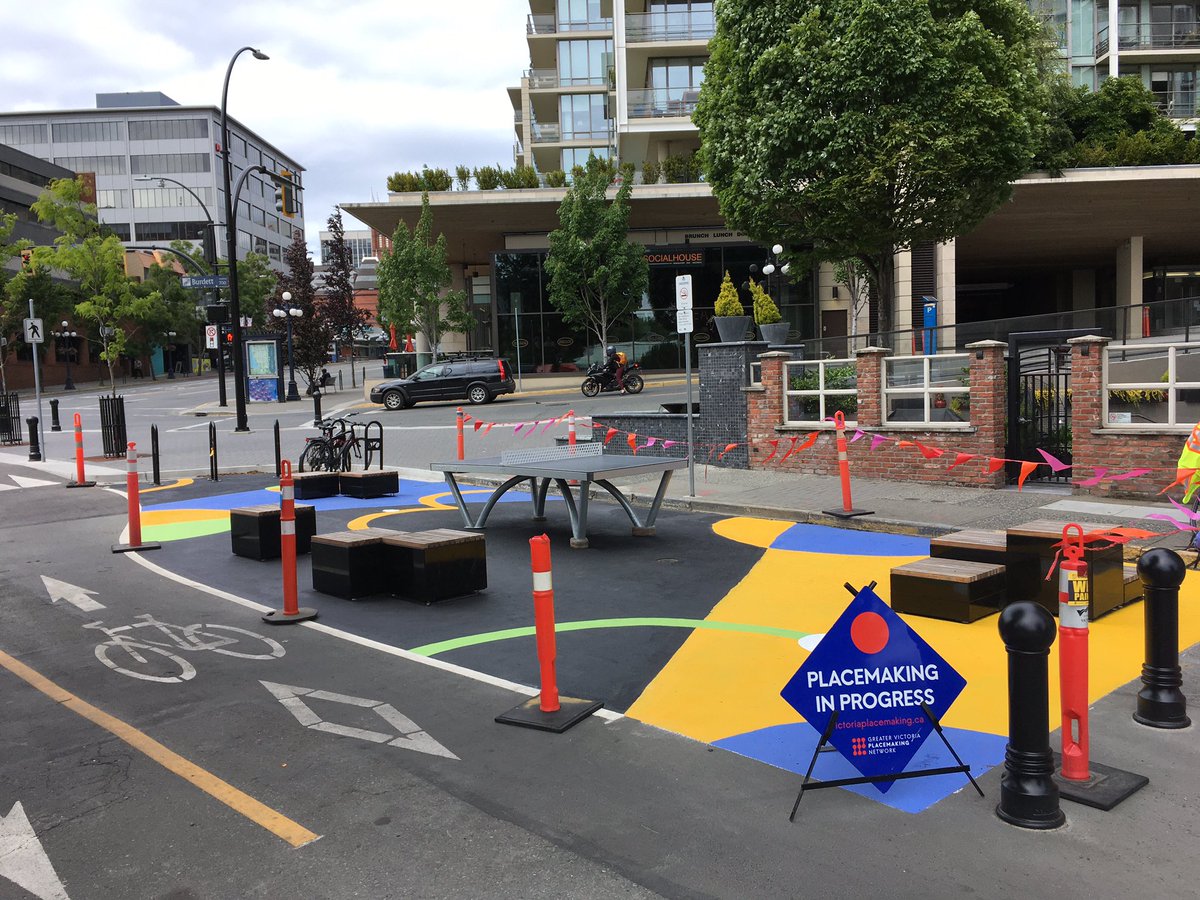 B4 &amp; After: Humboldt Plaza #streetmural June 2020 <a href="/CityOfVictoria/">City of Victoria</a> By <a href="/VicPlacemaking/">Victoria Placemaking</a> &amp; friends.  Design by <a href="/_gust_of_wind/">Mateusz Napieralski</a> #yyjplace