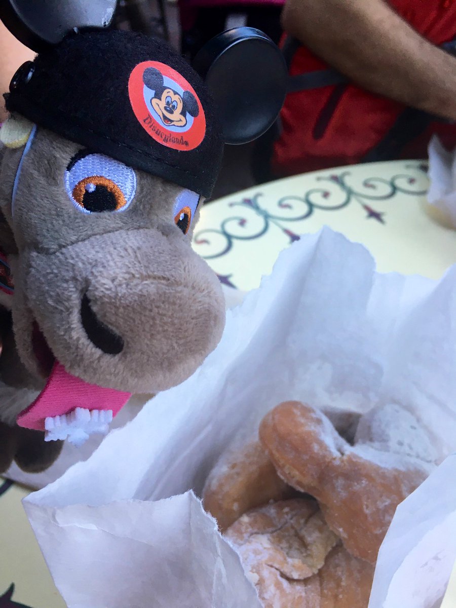 kevhead's tweet photo. #disneyland #mickeybeignets “Sven be careful you’ll get powder sugar stuck in your fur!” Needless to say he ate them all and wants more ASAP! Oh and mint julep, too! https://t.co/M9zWd2mMCp