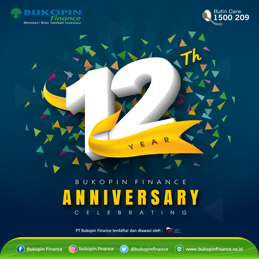 kbbufin's tweet photo. Selamat ulang tahun ke-12, Bukopin Finance!
.
Jadikanlah prestasi sebagai penyemangat dalam bekerja untuk memberikan pelayanan terbaik.
.
#bukopinfinance
#bukopin
#bufin
#HUTBufin #anniversary #HUTBufin12 https://t.co/f25m3tq7cI