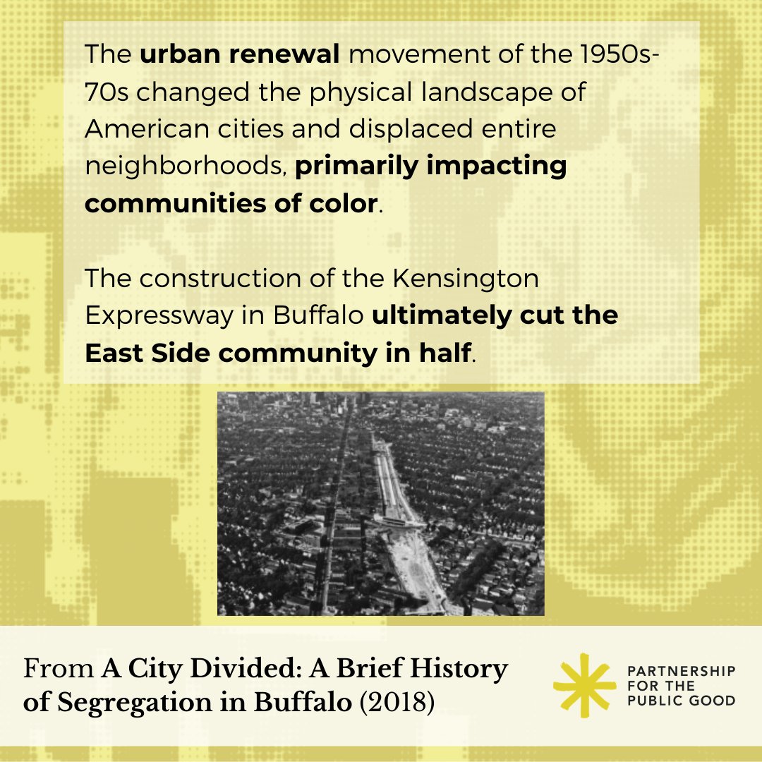 PPGBuffalo's tweet photo. As mass demonstrations calling for racial justice continue in Buffalo and cities across the country, many are looking at the history of inequality and discrimination that got us here today. Click through our lesson on residential segregation in Buffalo. (1/3) https://t.co/NYPeTCEb2e