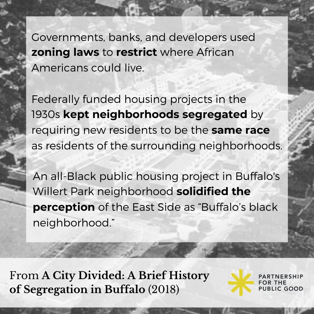 PPGBuffalo's tweet photo. As mass demonstrations calling for racial justice continue in Buffalo and cities across the country, many are looking at the history of inequality and discrimination that got us here today. Click through our lesson on residential segregation in Buffalo. (1/3) https://t.co/NYPeTCEb2e