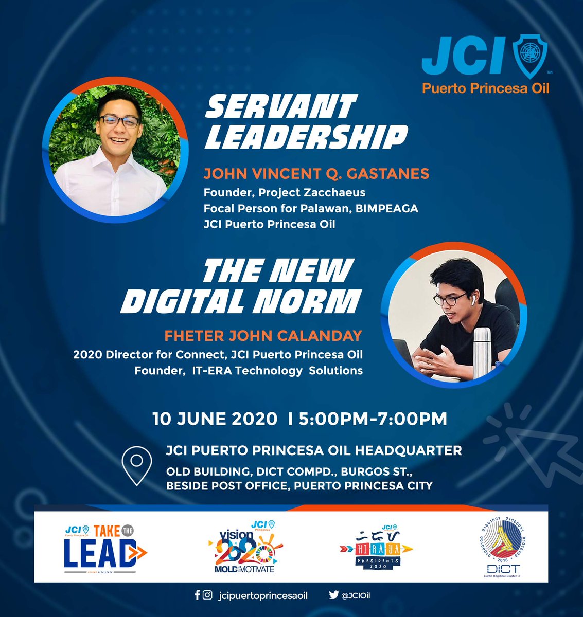 JCIOil's tweet photo. Join our talk and discussions with our esteemed member/trainers. See you all at our Headquarter, coming wednesday at 5pm onwards 🙂 
#TaketheLEAD  #JCIpuertoprincesaOil 
#MoldandMotivate #Vision2020 #LearnTogether https://t.co/COn2swaqPu