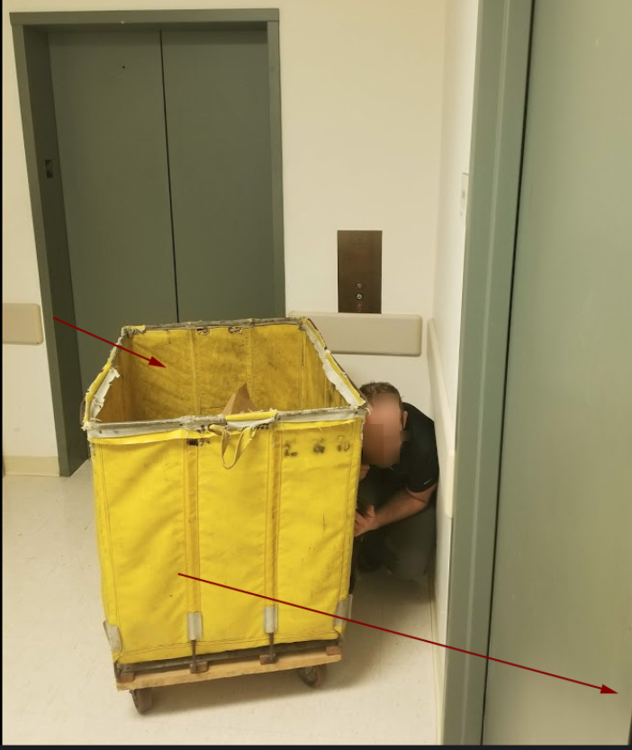 jreppiks's tweet photo. @BozakScarleton maybe it was your pretty face that kept you hidden behind the "carty-cart"? For the rest of the world, the red arrows indicate the places a security guard looked but did not find @BozakScarleton. https://t.co/BPgGy6UyjU