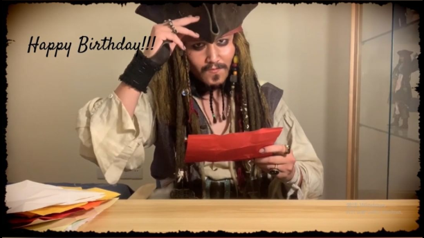 JDCNFan's tweet photo. Happy Birthday dearest Johnny !!! 

We did something special for Johnny's birthday this year, inspired by his video tutorial on how to fold a bra.
Check it out! Hope you like it!

https://t.co/v3wd9Q8yDZ

*Special thanks to IG：@taroprime, the awesome coser of Captain Jack! https://t.co/H6gSRfQh6t