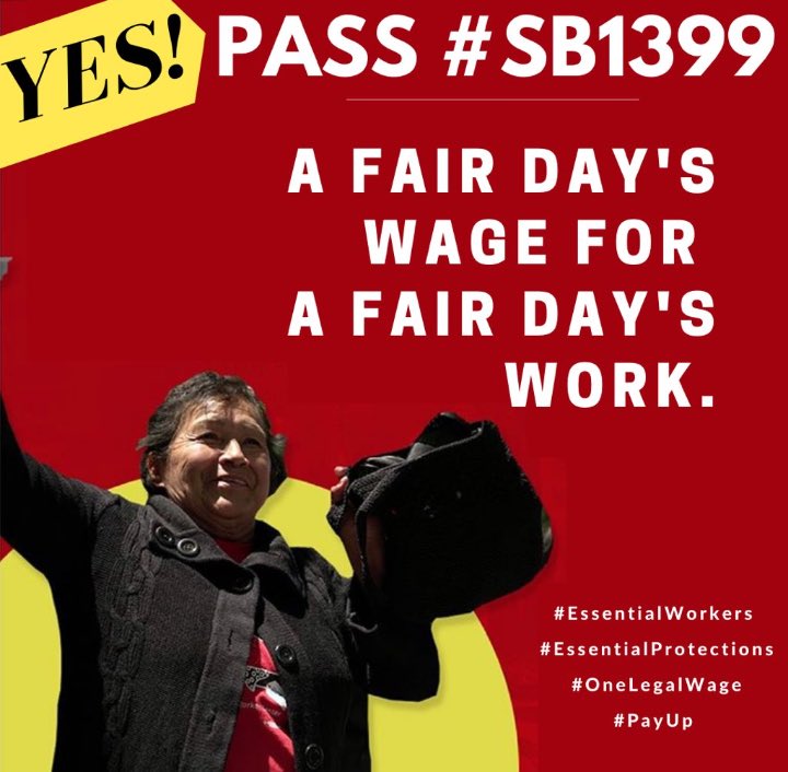 OCCORD_'s tweet photo. CA Garment workers need our support! Now we need to hold corporations accountable! YES! Pass #SB1399! #OCCORD #GarmentWorkerCenter
#TheGarmentWorkerProtectionAct
#PASSSB1399
#MinimumWageWorkers
#AccountableWages
#WageTheft
#OneLegalWage
#PayUp https://t.co/iCQVw2pKK2