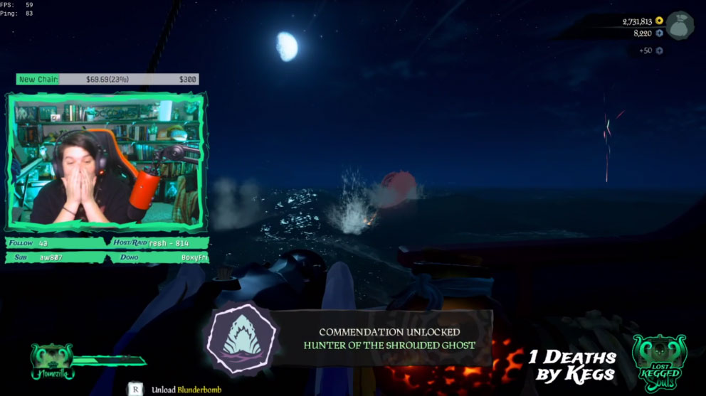 nomezilla's tweet photo. Not only did we get a saucey raid from His Lord Brightness himself @BoxyFresh_ , but we encountered this rare treasure and annihilated. @SeaofThieves #ShroudedGhost 
https://t.co/qc3mOMsQqC https://t.co/qMKGulfFj6