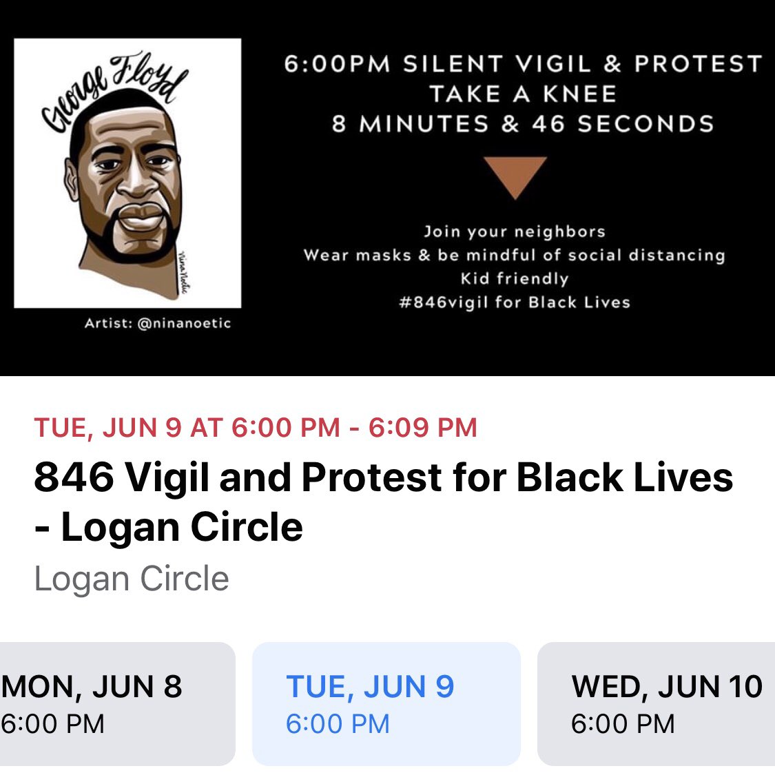 dcteensaction's tweet photo. June 9th protests in #DC, #MD &amp; #NoVA (tweet 2/2)
5:25pm in Hyattsville, MD
6pm in Washington, DC
6pm in Chester, MD
7pm in Arlington, VA
#justiceforgeorgefloyd #justiceforahmaud #justiceforbreonnataylor #blmdc #dmv #blmdmv #blmnova #blmmd #pgcounty #baltimore #baltimorecounty https://t.co/xXk8AIyLrs
