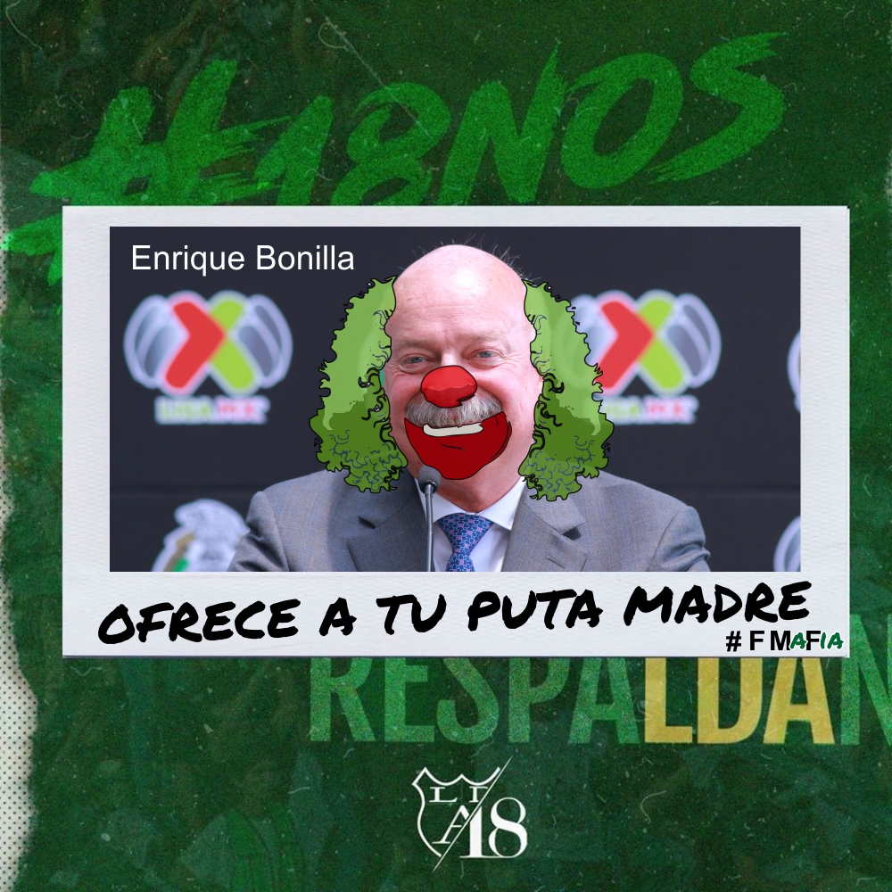 LDA_LeonGto's tweet photo. Te burlas de nuestro deporte, de nuestro amor por los colores y reprimes nuestra pasión.
Enriqueces, a costillas del aficionado, a los que aplauden tus tonterías. Por eso y 1000 cosas más, siempre serás hijo de burra.
De parte de la hinchada verdiblanca.
#FMaFia
#18NosRespaLDAn https://t.co/4ti3xsdCnn