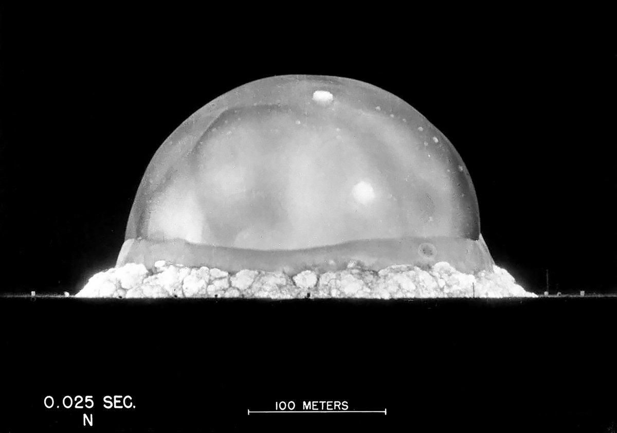 What If Satanic High Priestess Hillary Diane Rodham Clinton Had Won The 2016 Presidential Election?(Photograph Of The Expanding Fireball And Shockwave Of The Trinity Explosion, Seen .025 Seconds After Detonation On July 16, 1945.) https://www.theatlantic.com/photo/2015/07/70-years-since-trinity-when-we-tested-nuclear-bombs/398735