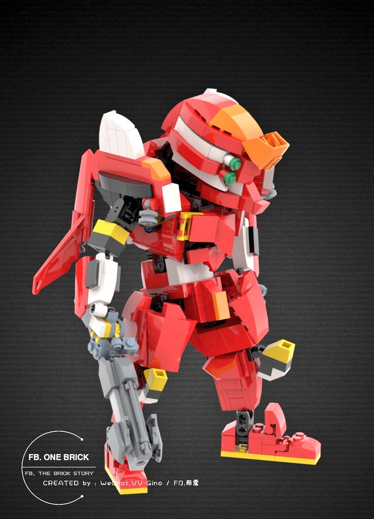 颜震on Twitter Good Day Evengalion Eva Evaunit02 Moc 二号机 贰号机 福音战士facebook The Brick Story