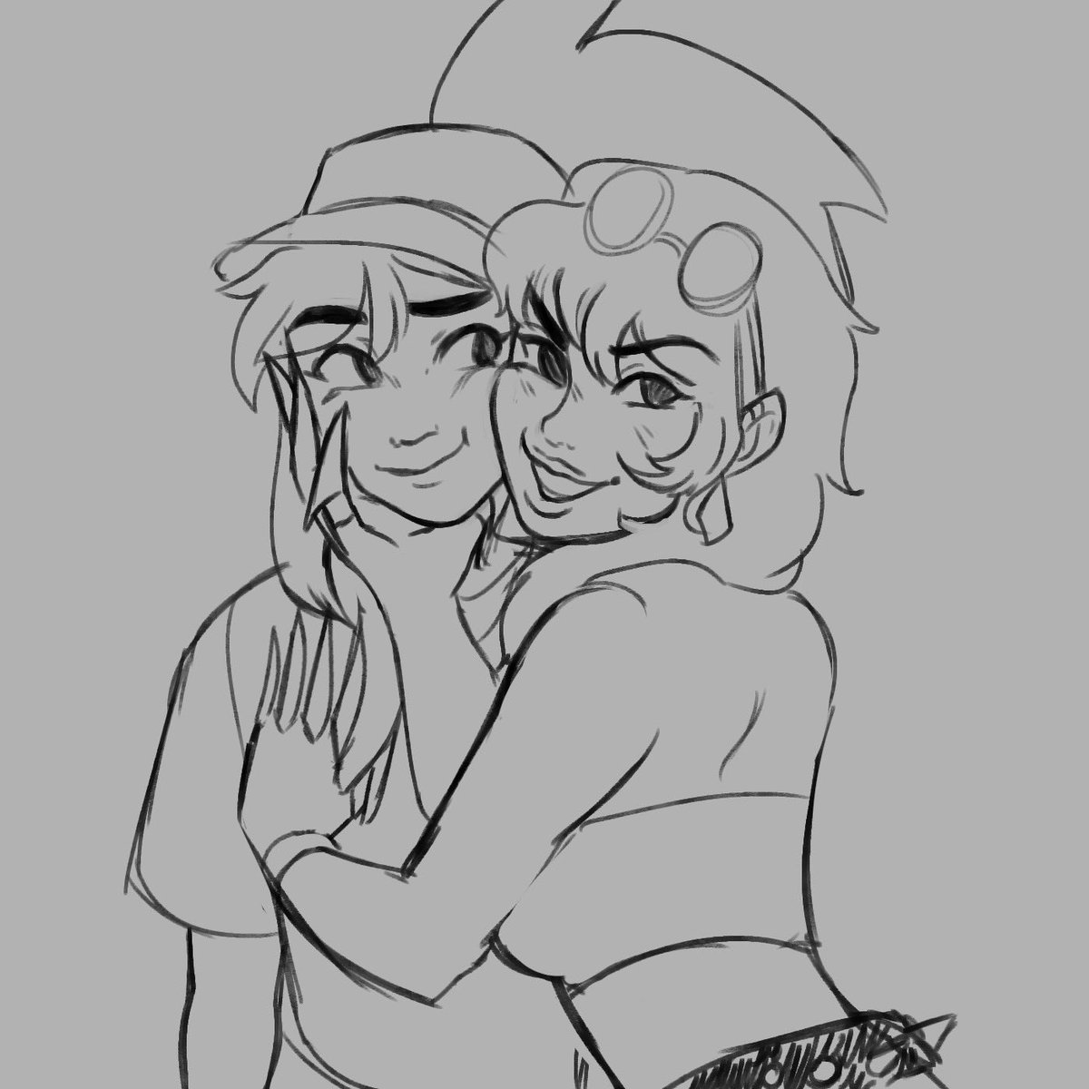 I drew gfs yesterday and I totally forgot to post ToT!! I wanna do more pride colors but im so tired, my apologies ?? #evelynn #akali