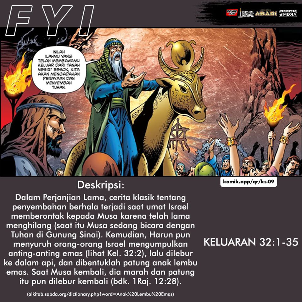 sabdakomik's tweet photo. Apa saja yang kamu ketahui tentang sikap/respons Allah terhadap umat-Nya yang menyembah berhala dari komik di bawah ini? 

Baca:
Keluaran 32
Komik Kisah Kasih Abadi: Keluaran
https://t.co/9rRmODpCdK 

#komikalkitab
#kingstonecomics
#kingstoneindonesia
#Exodus
#Keluaran
#komikzone https://t.co/KMlvZvNWJa