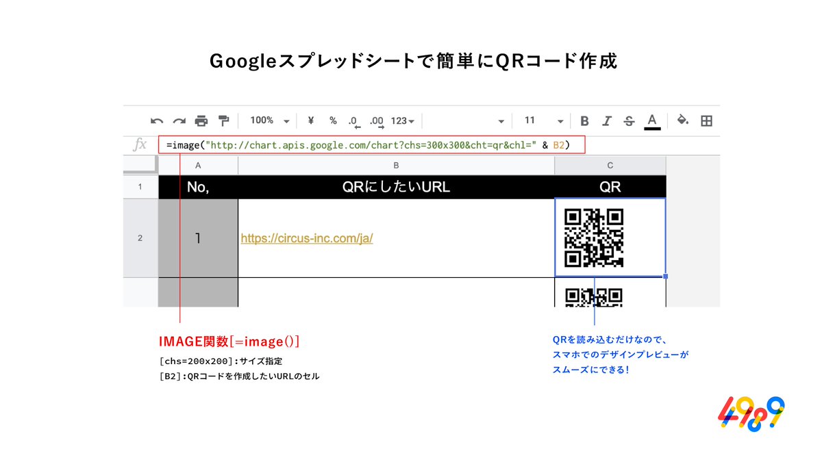 コード google qr 作成