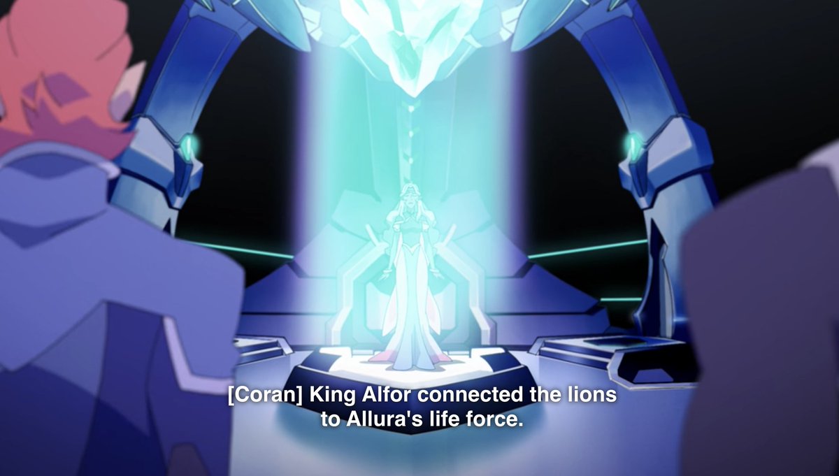 As well as her loss, she’s defined by her ability to persevere. She can take charge and has some ~ magical connection ~ to the lions of Voltron. She has a war to fight, and as the audience, we are invested in her winning.