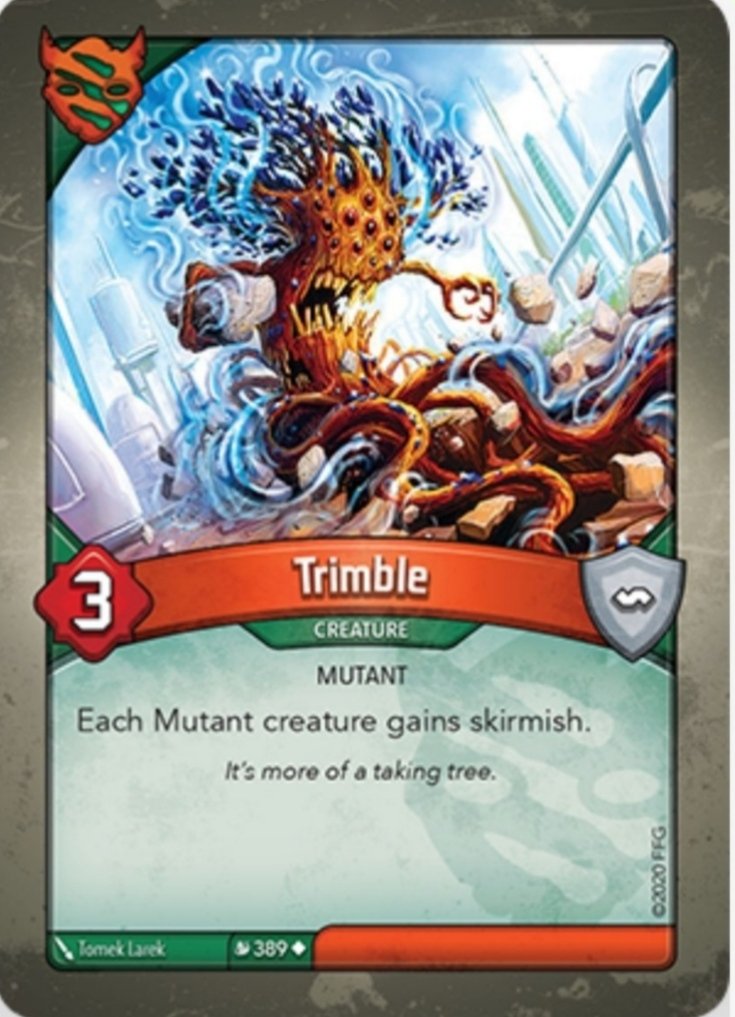 Quyznaro's tweet photo. Buenos días Crisol. Veremos muchas mas mecanicas con mutantes esta expansión, de modo que id acostumbrandoos. #cardoftheday #untamedhouse #keyforge #keyforgemassmutation #crazykillingmachinespain #crazykillingmachine @ckmspain https://t.co/FPopgsuM07