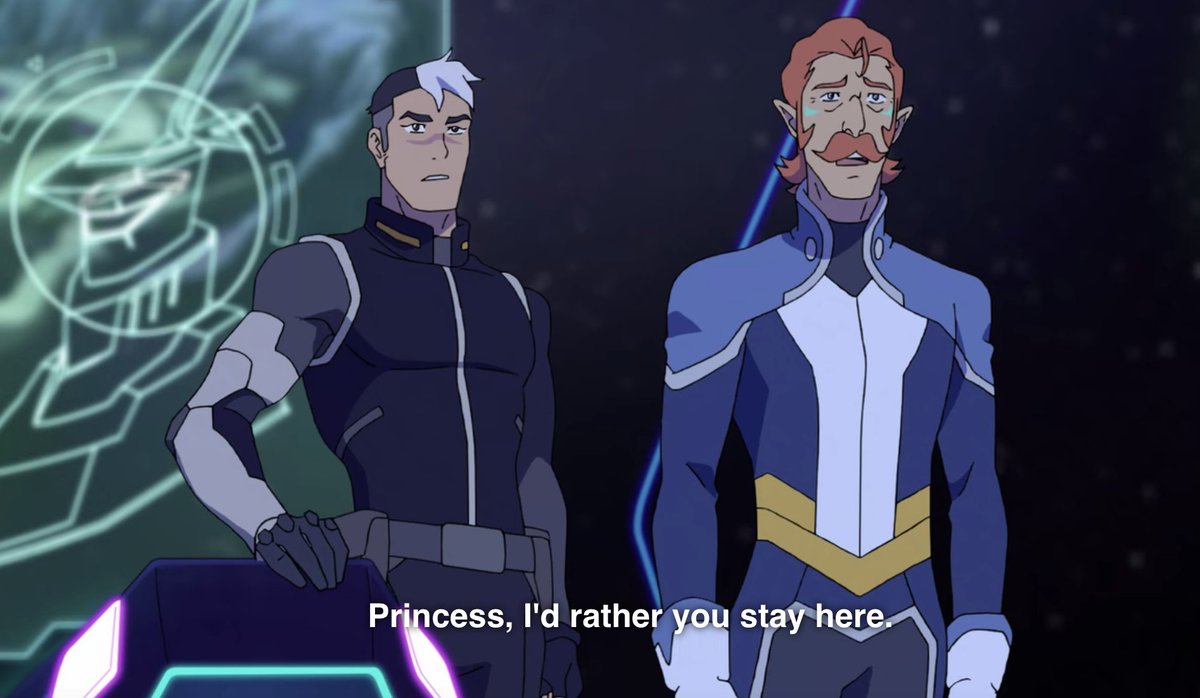 Even at times when characters try to sideline her, she refuses. In the build-up of the first season, we watch Allura gain power and relevance.