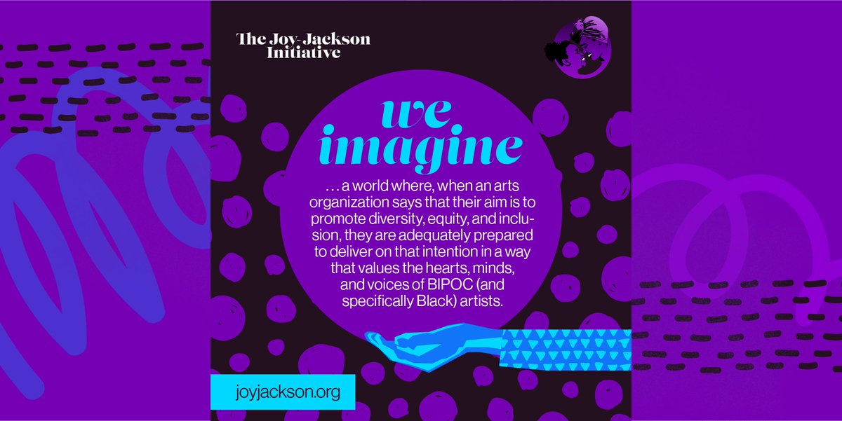 JoyJacksonNow's tweet photo. We want matter to be the minimum! We are The Joy-Jackson Initiative and we are calling you in to join our movement! Let’s create systemic equity in the arts, together. https://t.co/1bdqxnrTR8