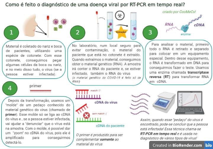 ScienceCoMeeCs's tweet photo. Como é feito o diagnóstico de uma doença viral por RT-PCR em tempo real? #pcrtest  #coronavirus #Ciencia  #DivulgaçãoCientífica https://t.co/onzdB3mk0r