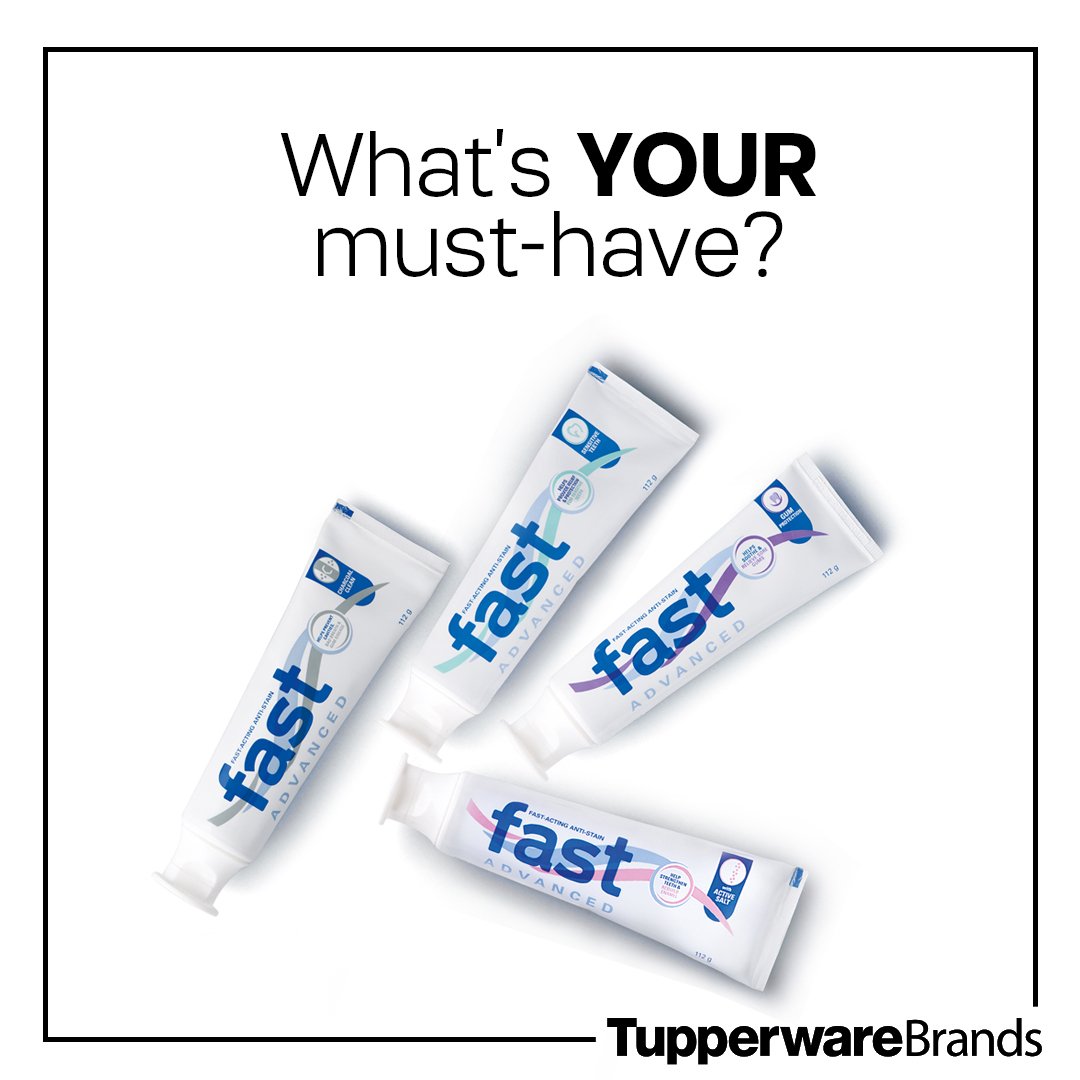TupperBrandsph's tweet photo. Get expert care for your teeth with FAST Advanced Toothpaste, made for different oral health concerns. Buy each for β±99 with every β±299 purchase. π Ask our business consultants for more info!
See our brochures here: https://t.co/LaAP9DcdUF
#TupperwareBrandsPH #KeepInTheGood https://t.co/i4bGHmksTJ