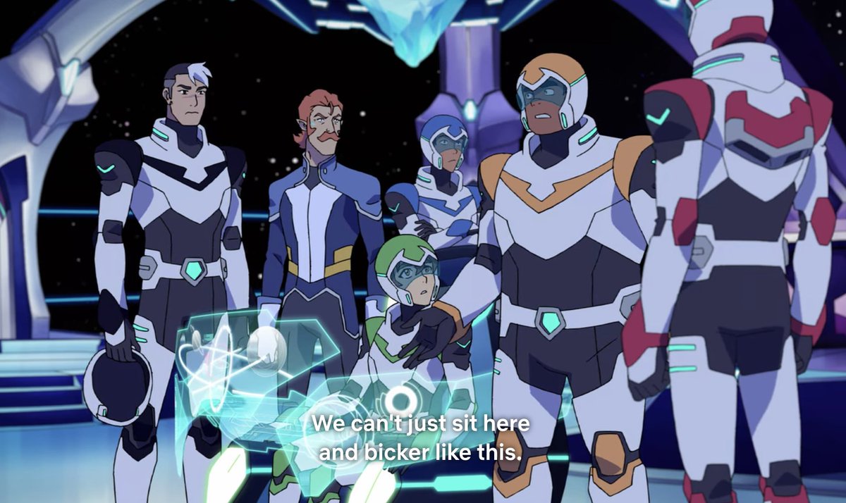 Going back to her power, Allura's absence as the captain of the Castleship throws the paladins into chaos because they NEED her, literally, to captain the ship. Nobody else can wormhole.