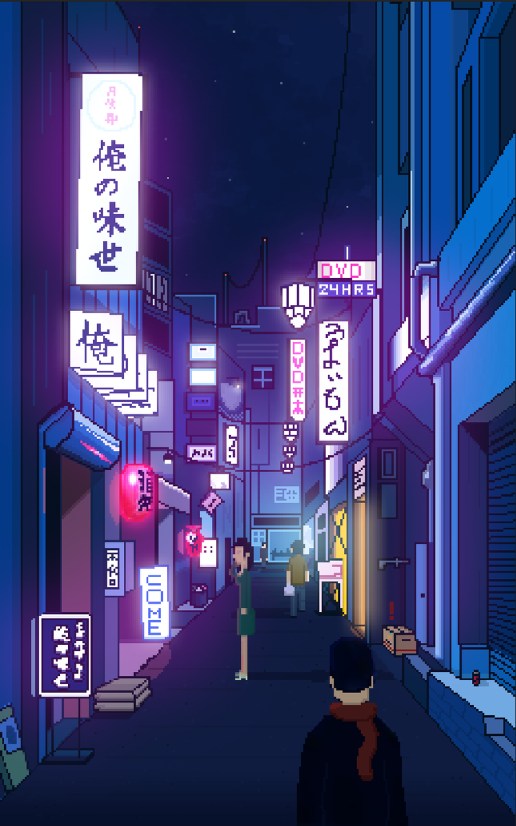 NorthernRenard's tweet photo. Alley
#pixelart #pixelatte #japan #tokio #neonglow #synthwave #alley #Street https://t.co/8YfCAzn9eh