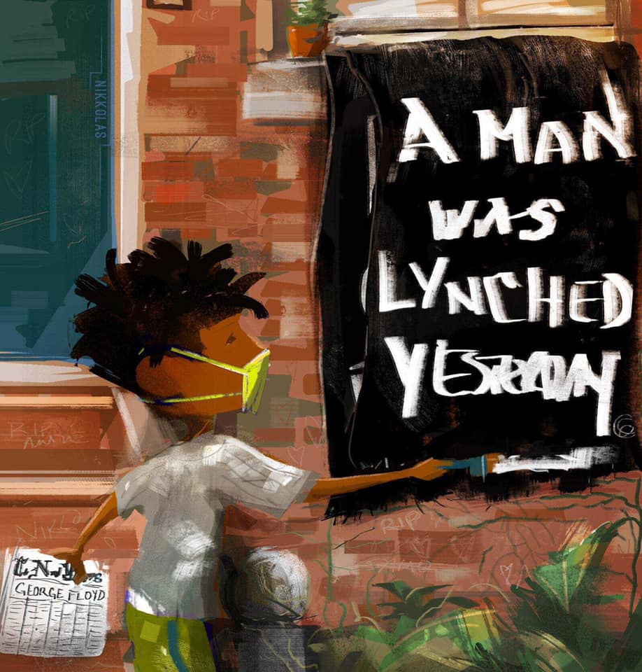 In times of hardship, art can be a powerful form of expression. Nikkolas Smith, a Los Angeles-based artist, created various powerful portraits in memory of George Floyd and Ahmaud Arbery to help bring awareness to the lives unfairly lost.  <a href="/4NIKKOLAS/">NIKKOLAS SMITH</a>