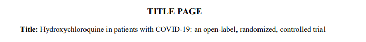 19/n For example, let's look at this preprint that was included in the researchThe odds ratio for "Persistent viral shedding" is 0.75 (0.42-1.35), with lower values favoring HCQ/CQI.e. 25% LOWER odds of persistent viral shedding for HCQ