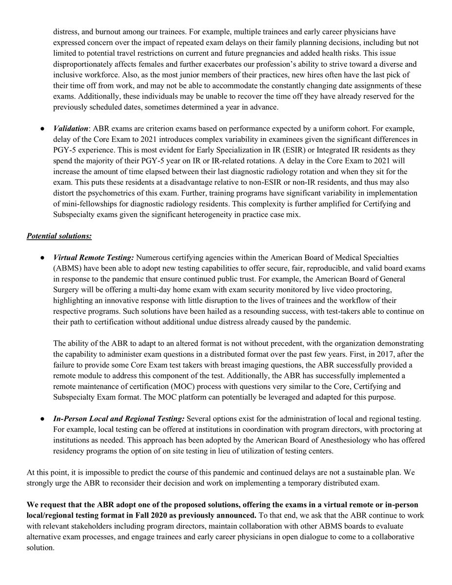 RyanBPetersonMD's tweet photo. I stand with our #radres. I am saddened to see a lack of support from many of the societies &amp; executive committees I respect.  Therefore, I SIGNED THIS LETTER IN SUPPORT.  I hope people continue to #argue, #advocate and call for change at the highest levels. #Standup https://t.co/E3A2zYjZml