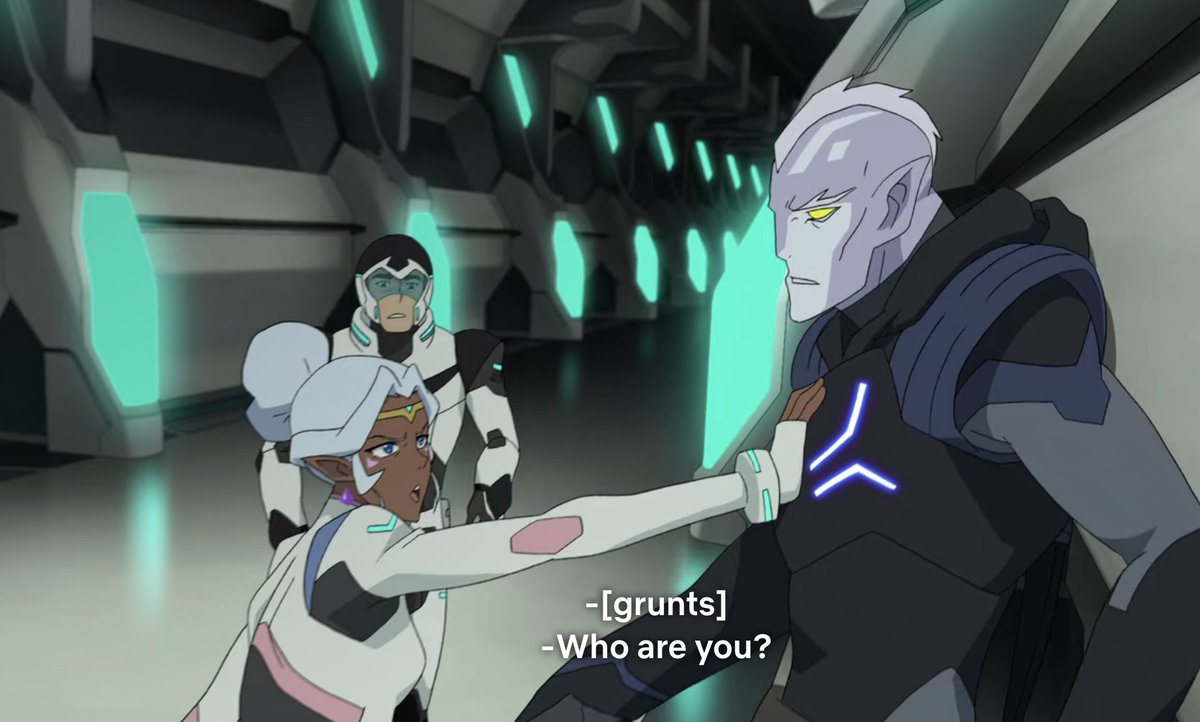 And, that's all Allura gets before she begins to be depowered! Yes, it started that quickly.The first thing to go was her being the Captain of the Castleship. There’s A LOT of things wrong with the “Good Galra/Bad Galra” narrative for her, but let’s just focus on the ship.