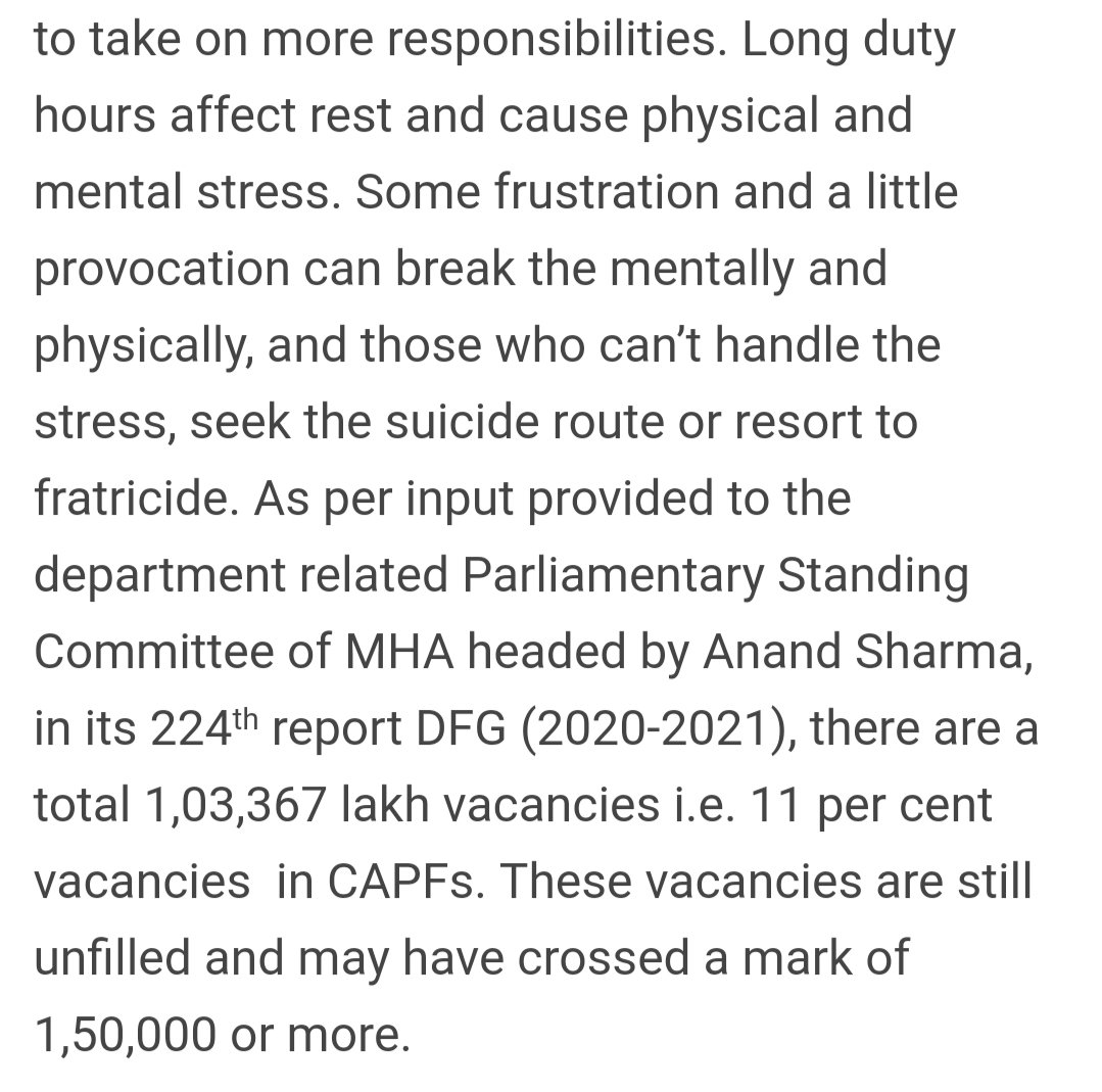 Dipankar_cpiml's tweet photo. Beyond their designated jurisdictions, the Central Armed Police Forces are deployed every now and then to reinforce the policing network. But what does the #CAPF get in return? Rising vacancies, appalling lack of housing, denial of promotion, violation of SC's #OGAS verdict. https://t.co/b9McbF5riu