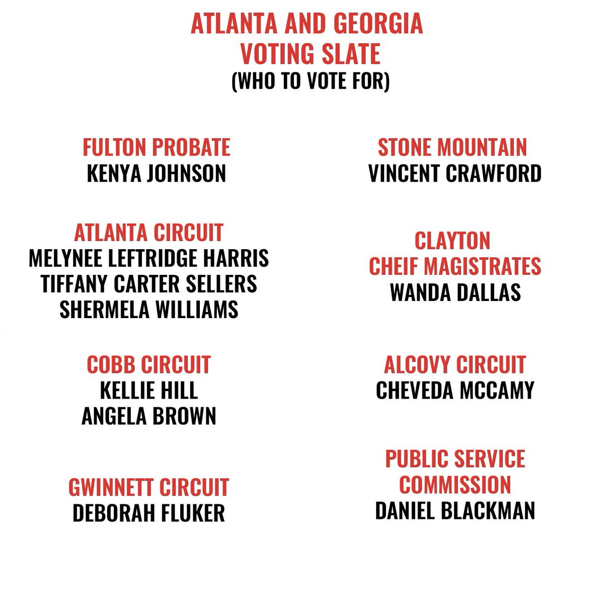 Usher's tweet image. Please exercise your right to vote in the #GeorgiaPrimary tomorrow Jun 9. There might be long lines, but your voice is important. We have to stay strong. I stand by this list. #VOTE