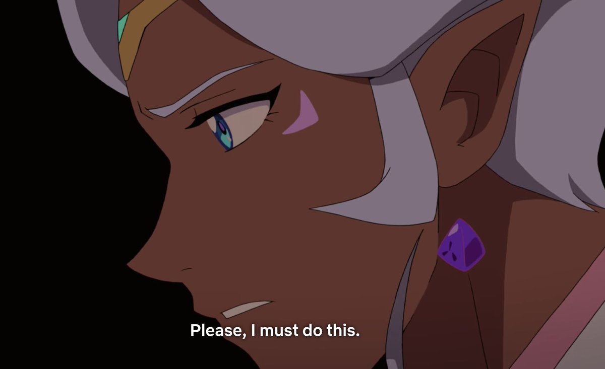The kiss of death comes when Allura becomes a paladin.It's framed that her inability to pilot the Red Lion is a failure on her. As if being the captain isn't enough, that she should do more - even though she's shown NO interest is being a paladin before this moment.