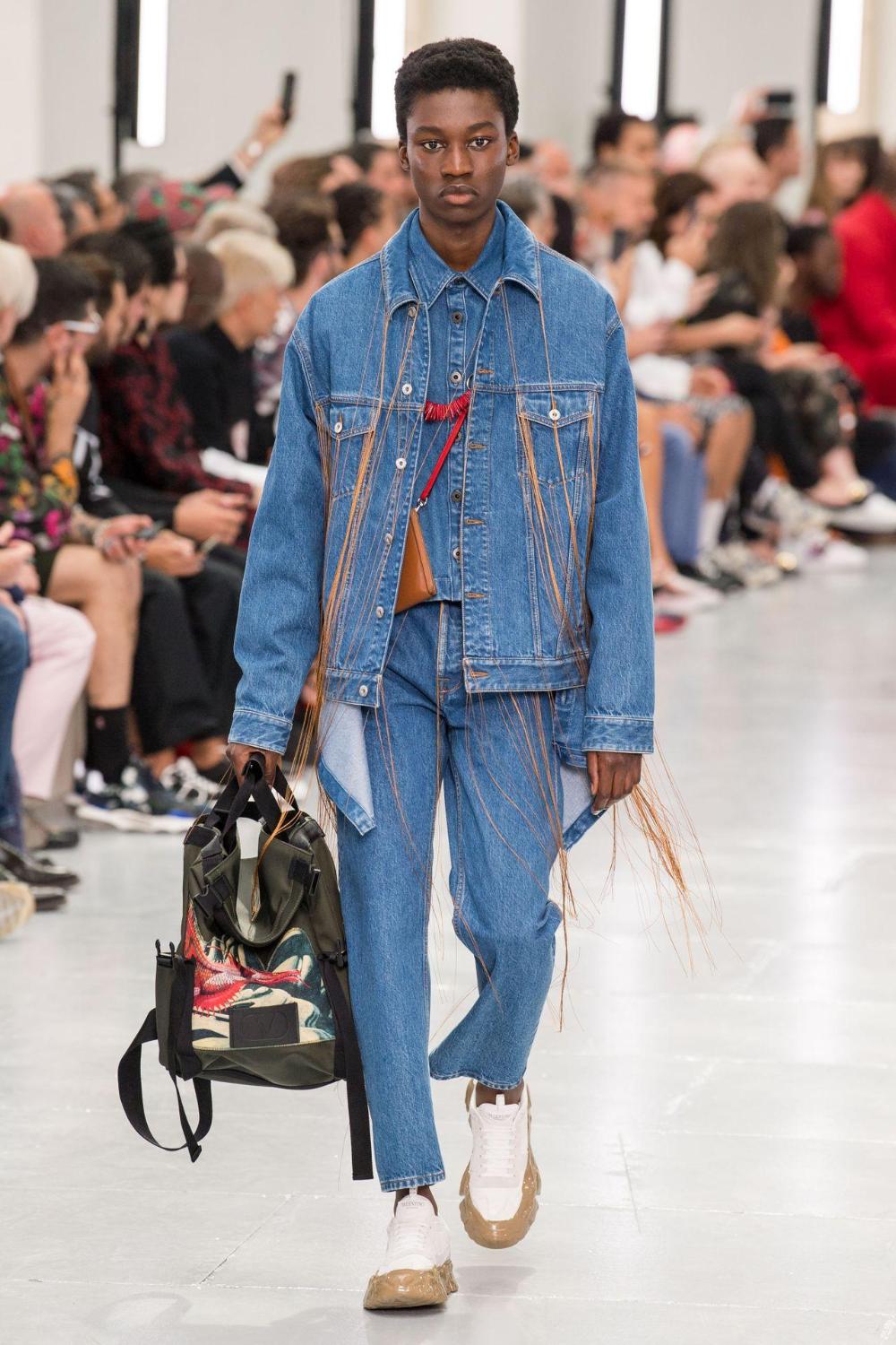 Double denim shop jacket