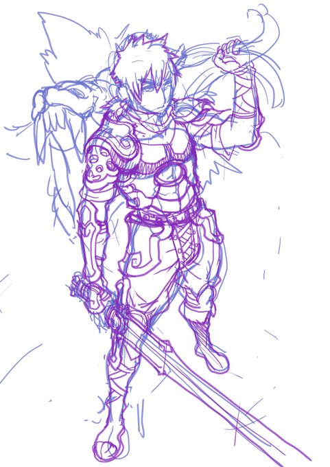 落書き 昔よく書いていた鎧戦士 #落書き #戦士 #鎧 https://t.co/I9NBNXvidQ 