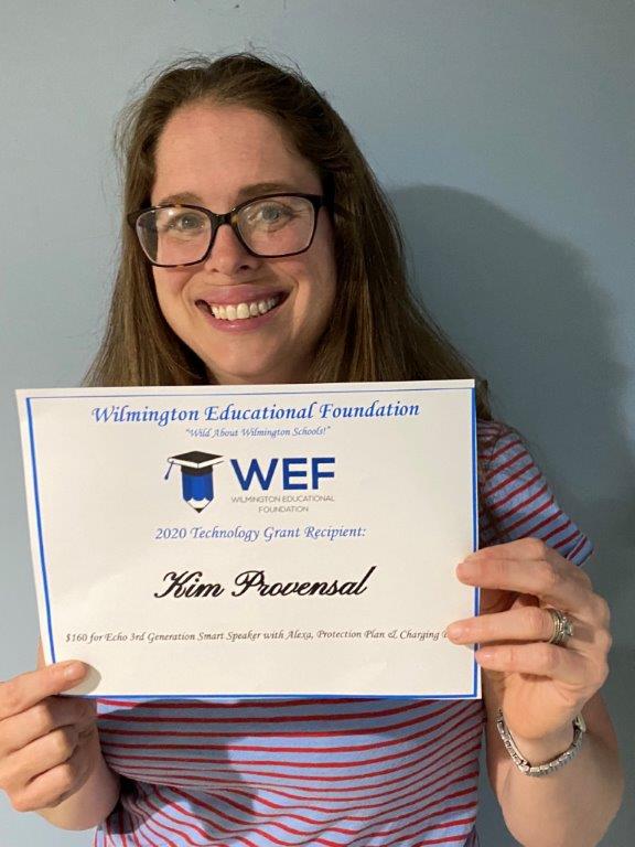 Congratulations to Shawsheen's Elementary Technology Integration Specialist Kim Provensal for being awarded a WEF Technology Grant in the amount of $160 to purchase an Amazon Echo. #WilmingtonMA