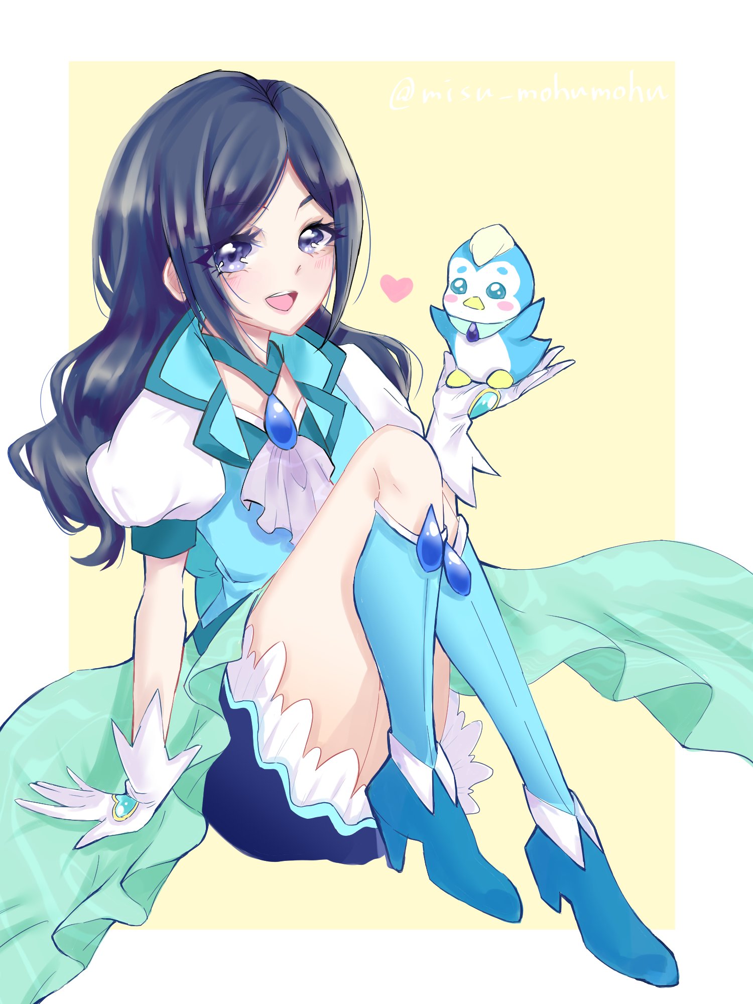 みぃす イラスト Live2d 動画編集 ちゆちーとペギタン 髪おろしちゆにキュアフォンテーヌのコスさせました Precure ヒーリングっどプリキュア T Co Uplyywyzq0 Twitter