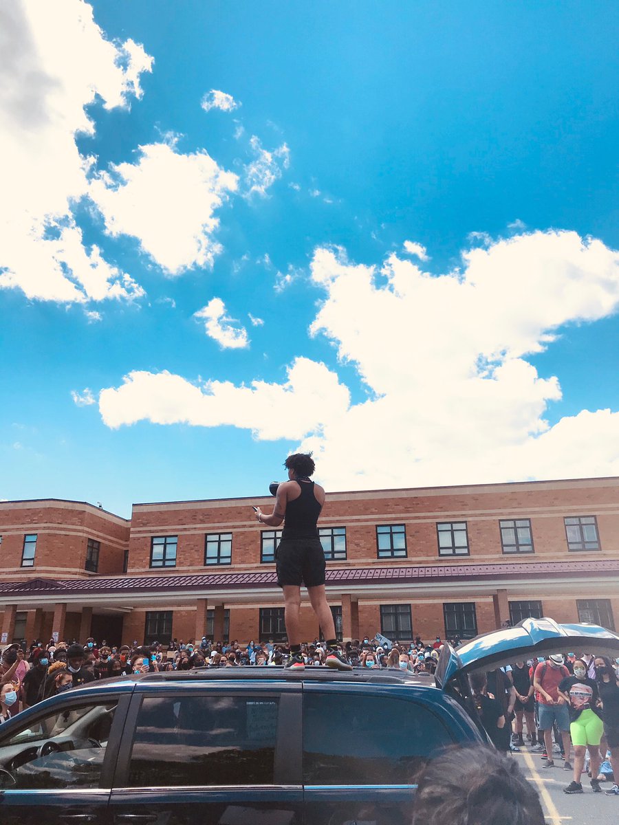 sienna128's tweet photo. You’re never too young to be a leader. #ClarksburgBLM https://t.co/xM612fKg3w