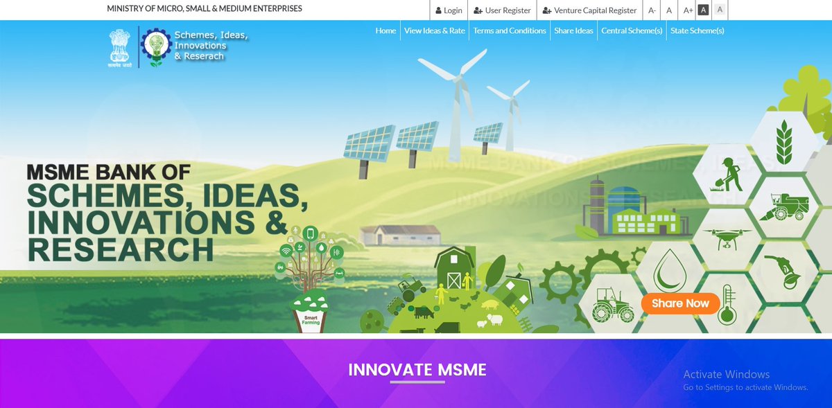 minmsme's tweet photo. Be a CHAMPION, share your Ideas, Innovations and Researches directly with the Ministry of MSME 
Visit CHAMPIONS -  https://t.co/6Nmb7ODyrA
or MSME Ideas portal: https://t.co/imzdL7k5Cg
https://t.co/cjOZ395z2A
#MSMEChampions #MSME https://t.co/NX7hX4hRZ9
